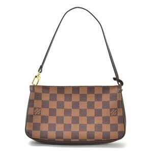 Louis Vuitton Damier Ebene Brown Navona Brown Canvas Accessory Pouch